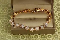Браслет Xuping Jewelry Квітковий віночок 19 см 8 мм золотистий