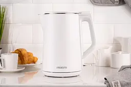 Ardesto Електрочайник EKL-X50 1.5 л 2200 Вт підвійні стінки Strix контроль білий - мініатюра 2