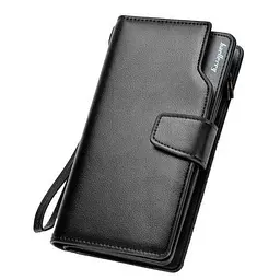 Гаманець чоловічий Baellerry Business S1063, чорний, екошкіра, з відділенням для телефону та карток - мініатюра 3