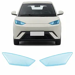 Антигравійна захисна бронеплівка за лекалами для BYD Seagull (Dolphin Surf) I 2023- оптика (фари та ПТФ)