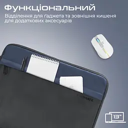 Чохол до ноутбука Promate 13" Limber-SB Black (limber-sb.black) - мініатюра 2