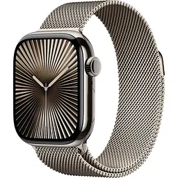 Смарт-годинник Apple Watch Series 10 GPS + Cellular 42mm Natural Titanium Case with Natural Milanese Loop (MWXF3) [115191] - мініатюра 1