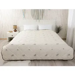 Ковдра вовняна зимова Руно Soft Sheep 155х210 см бежева - мініатюра 5