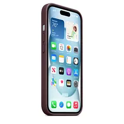 Чохол CasePro FineWoven Case with MagSafe Mulberry для iPhone 15 - мініатюра 7