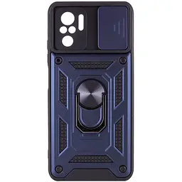 Ударостійкий чохол Camshield Serge Ring for Magnet для Xiaomi Redmi Note 10 / Note 10s / Poco M5s Синій, TPU+PC, Шторка на камеру - мініатюра 2