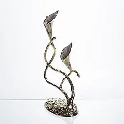 Декоративна фігурка Yiwu Calla Lilies 14х8х25 см металева статуетка колекційна для дому квітка калли декор на камін HP-7-19 - мініатюра 8