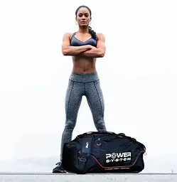 Спортивна сумка Power System PS-7010 Gym Bag Magna 65 л Blak/Red (7010BR-4) - мініатюра 3