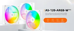 Вентилятор ID-Cooling AS-120-ARGB-W TRIO (AS-120-ARGB-W TRIO) - мініатюра 5