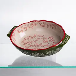 Форма для запікання Vintage 25×15×5 (см) овальна форма для випікання в духовці з ручками Зелений Yiwu HM05-01 - мініатюра 4
