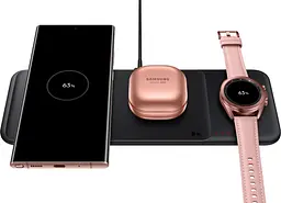 Бездротовий зарядний пристрій Samsung Wireless Charger Trio Black (EP-P6300TBRGRU) [98345] - мініатюра 5