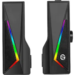Акустична система Hewlett Packard 2.0 HP DHE-6005 USB 6W LED підсвітка RGB - мініатюра 2
