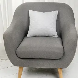 Подушка декоративная ТЕП VELOUR 40x40 см светло-серая - миниатюра 4