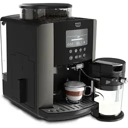 Автоматический экстрактор KRUPS Arabica Latte EA819E10, 1.7 л 1450 Вт 15 бар антрацит