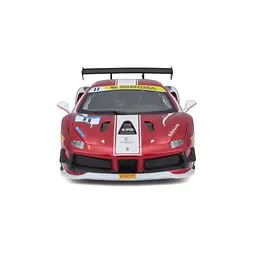 Автомодель Bburago Ferrari 488 Challenge 1:24 червоно-чорна (18-26308) - мініатюра 2