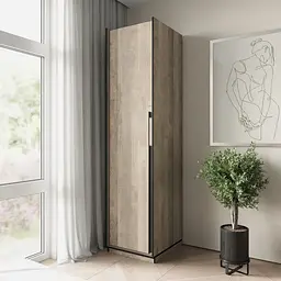 Шафа розпашна Moreli Ramo FR-0012 з полицями та штангою для одягу 518х570х2100 мм Дуб Гранж Пісочний