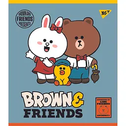 Набір зошитів Yes Line Friends А5 в лінійку 12 аркушів 10 шт. (766806) - мініатюра 2