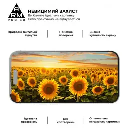 Скло захисне Armorstandart Pro 3D Apple iPhone 15 Plus Black (ARM68218) - миниатюра 5