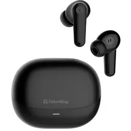 Навушники ColorWay Slim TWS-1 Earbuds Long Life Black (CW-TWS1BK1)