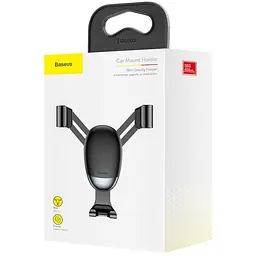Автомобільний утримувач холдер Baseus Xiaomini Gravity Holder SUYL-G01 Black - мініатюра 5