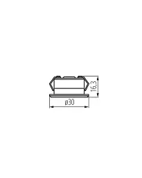 Точковий світильник Kanlux 23526 IMBER LED 1x1W 3000K 40Lm IP65 білий - мініатюра 2