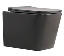 Унітаз підвісний Qtap Tern Ultra Quiet, з сидінням Slim Duroplast/ Soft-close/ Quick relase QT17332303ASAN