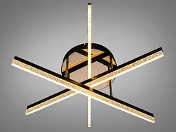 Люстра стельова LED Diasha чорна 48 Вт до 8 м² - мініатюра 2