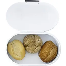 Хлібниця металева Kela Friscolino 25x15x17см біла (11176) - мініатюра 2