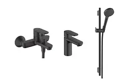 Набір змішувачів Hansgrohe Vernis Blend EcoSmart 100 matt black 20230001