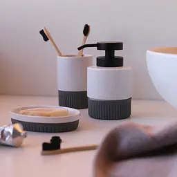 Комплект аксесуарів для санвузла МВМ My Home Stockholm біло-сірий (MVM-MH-45 WHITE/GRAY) - мініатюра 10