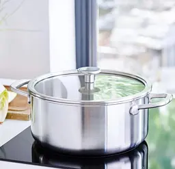 Кастрюля с крышкой KitchenAid MSS СС003259-001 20 см 3.1 л серебристая