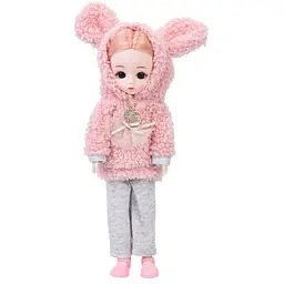 Дитяча іграшкова лялька Bambi F0322 Pink-1 шарнірна розмір 29 см