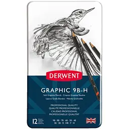 Графітні олівці Graphic Soft 12 шт. Derwent