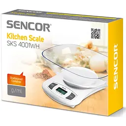 Ваги кухонні Sencor SKS 4001WH (41000372) - мініатюра 5