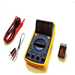 Цифровий тестер, мультиметр DT 9208A - мініатюра 8
