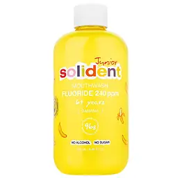 Дитячий ополіскувач для ротової порожнини Solident Junior Банан з фтором 240 ppm 250 мл