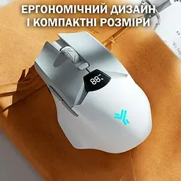Мишка Бездротова Ігрова SX01 600 мАг Bluetooth DPI для Пк і ноутбуків Біла  - мініатюра 8