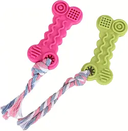 Жувальна іграшка-кістка з канатом для собак Derby Bone Shaped Dog Chew Toy - мініатюра 6