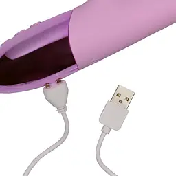 Вібратор-кролик Loveline Ultra Soft 22.5 см (бузковий) - мініатюра 16