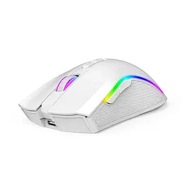 Миша бездротова з підсвіткою HXSJ T69 2,4GHz White - мініатюра 2