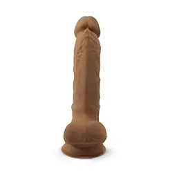 Фалоімітатор Silexd Premium Silicone Dildo Model 1 Size 7 18.8 см тілесний - мініатюра 2