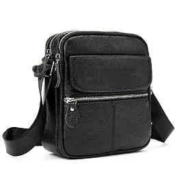 Шкіряний чоловічий месенджер на два відділення Tiding Bag M56-1189A