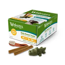 Набір ласощів для зубів собак Whimzees Variety Box M 28 шт.