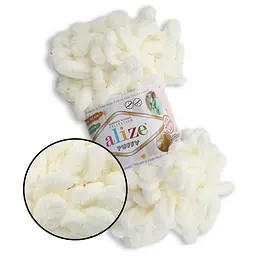 Пряжа для в’язання пальцями "Puffy-Пуффі" Alize Puffy-01, кольори в асортименті - мініатюра 5