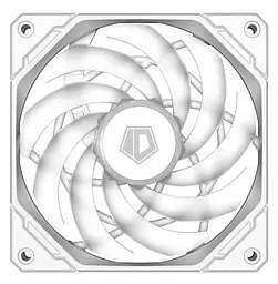 Вентилятор 120 мм, NO-12015-XT ARGB SNOW, White, 120x120x15 мм 3pin ARGB 5V ID-Cooling teh0028677 - мініатюра 2