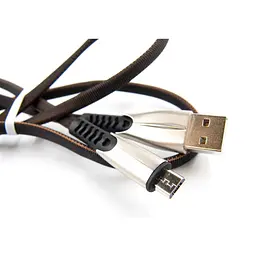 Дата кабель USB 2.0 AM to Micro 5P 1.0m black Dengos (PLS-M-PLSK-BLACK) - мініатюра 3