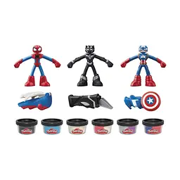 Набір для творчості Hasbro Play-Doh Marvel Пригоди героїв з масою для ліплення (G0333) - мініатюра 4