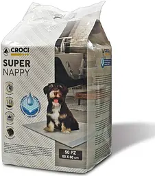 Пелюшки для собак Croci Super Nappy 60х60 см ЦІНА ЗА 1 ШТ C6020980