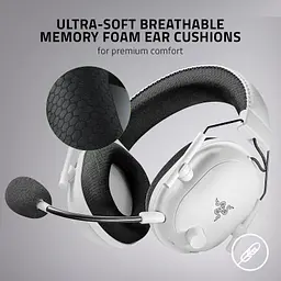 Навушники Razer Blackshark V2 Pro Wireless White (RZ04-03220300-R3M1) - мініатюра 2