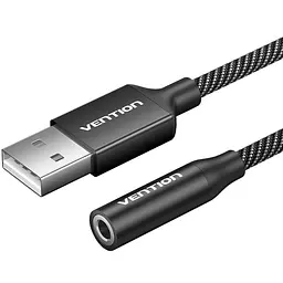 Звукова картка USB AUX jack, TRRS Ear, 0.25 м 96 кГц/24 біт 2-в-1 DSP шумозаглушення Vention