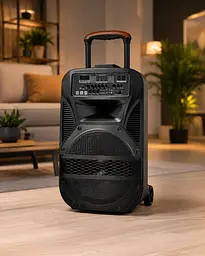 Портативна колонка BT 115 / Портативна колонка Su-Kam BT115D / Bluetooth, USB, FM акустична система караоке-система - мініатюра 3